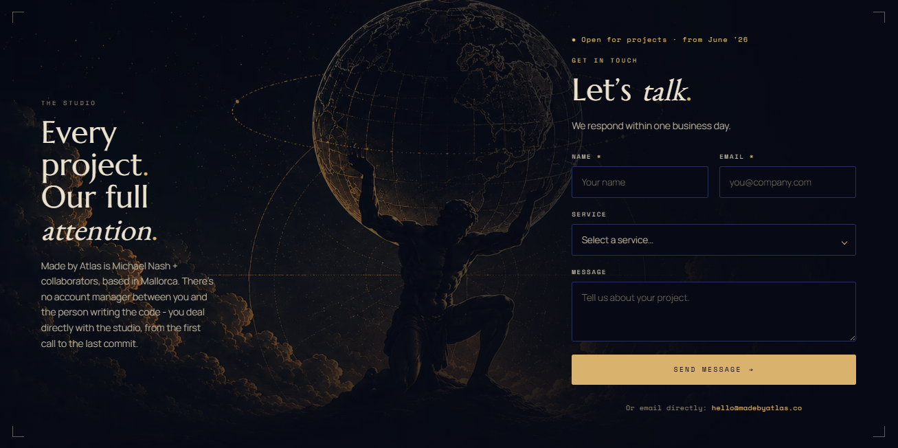 Made by Atlas website screenshot